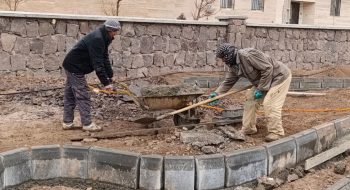 بازدید ریاست شورای اسلامی شهر به همراه مهندس میرآخوری از پروژه در حال ساخت پارک استوناوند
