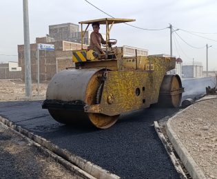 آسفالت ریزی خیابان خواجه نصیرالدین طوسی
