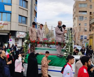 مراسم تشییع باشکوه پیکر شهید سلمان ایزدیار