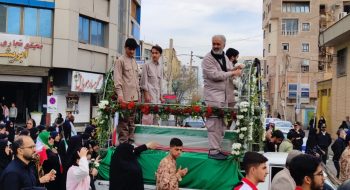 مراسم تشییع باشکوه پیکر شهید سلمان ایزدیار
