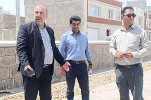 بازدید دکتر عابدینی  از روند اجرای پروژه پارک استوناوند