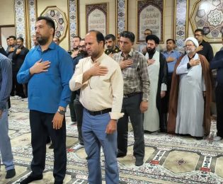 🏴 برگزاری آیین یادبود رهبر شهید انقلاب در شهرداری گرمسار