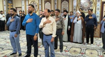 🏴 برگزاری آیین یادبود رهبر شهید انقلاب در شهرداری گرمسار