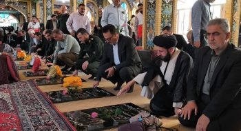 ادای احترام به شهدا در هفته دفاع مقدس