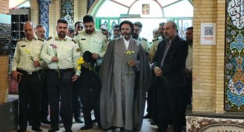 گلباران قبور مطهر شهدا به مناسبت هفته فراجا در گرمسار