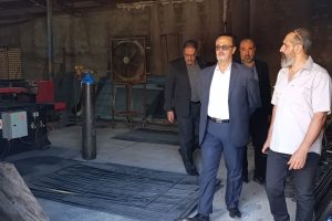 بازدید شهردار و اعضای شورای اسلامی شهر گرمسار از کارخانه المان سازی واقع در شهرک صنعتی گرمسار