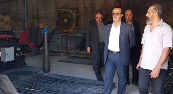 بازدید شهردار و اعضای شورای اسلامی شهر گرمسار از کارخانه المان سازی واقع در شهرک صنعتی گرمسار